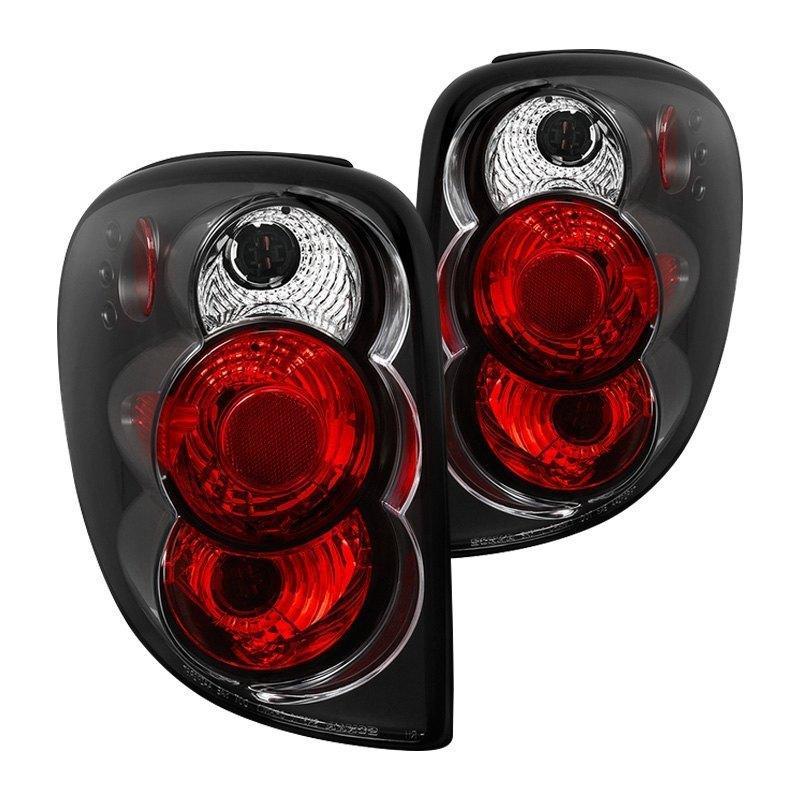 114.19 Spyder Euro Style Tail Lights Chrysler Voyager (2000-2003) Black or Chrome - Redline360