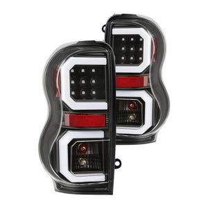 266.21 Spyder LED Tail Lights Dodge Durango (04-09) Black / Smoke / Chrome - Redline360