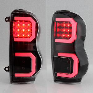 266.21 Spyder LED Tail Lights Dodge Durango (04-09) Black / Smoke / Chrome - Redline360