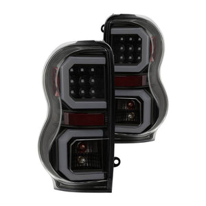 266.21 Spyder LED Tail Lights Dodge Durango (04-09) Black / Smoke / Chrome - Redline360