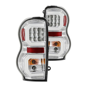 266.21 Spyder LED Tail Lights Dodge Durango (04-09) Black / Smoke / Chrome - Redline360