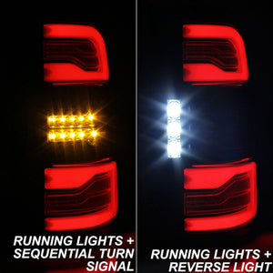 400.38 Spyder LED Tail Lights Dodge Ram 1500 [Halogen Model] (19-20) Sequential Turn Signal - Black or Chrome - Redline360