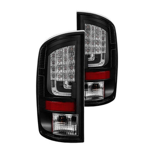 211.25 Spyder LED Tail Lights Dodge Ram (07-09) Black / Black Smoke / Chrome / Red Clear / Smoke - Redline360