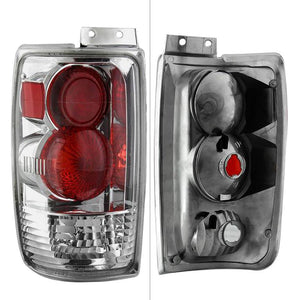 61.38 Spyder Euro Style Tail Lights Ford Expedition (1997-2002) Black / Chrome / Smoke - Redline360