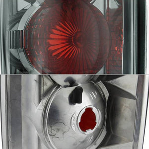 61.38 Spyder Euro Style Tail Lights Ford Expedition (1997-2002) Black / Chrome / Smoke - Redline360