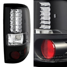 Load image into Gallery viewer, Spyder LED Tail Lights Ford F150 Styleside (04-08) Black / Black Smoke / Chrome / Red Clear - V1 / Black Alternate Image