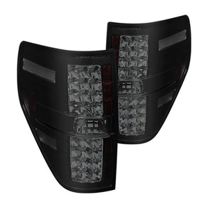 245.51 Spyder LED Tail Lights Ford F150 (09-14) Black / Black Smoke / Chrome / Red Clear / Red Smoke - Redline360