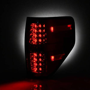 245.51 Spyder LED Tail Lights Ford F150 (09-14) Black / Black Smoke / Chrome / Red Clear / Red Smoke - Redline360