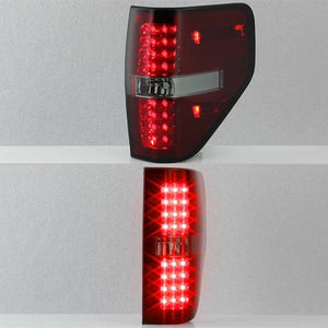 245.51 Spyder LED Tail Lights Ford F150 (09-14) Black / Black Smoke / Chrome / Red Clear / Red Smoke - Redline360