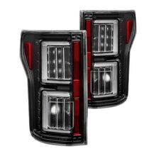 Load image into Gallery viewer, Spyder LED Tail Lights Ford F150 (18-19) [Non-Rear Blind Spot Sensor Model] Black / All Black / Black Smoke / Chrome / Red Clear - All Black Alternate Image