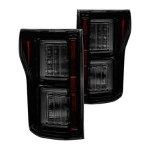 Load image into Gallery viewer, Spyder LED Tail Lights Ford F150 (18-19) [Non-Rear Blind Spot Sensor Model] Black / All Black / Black Smoke / Chrome / Red Clear - Black Smoke Alternate Image