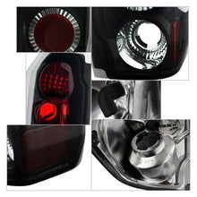 Load image into Gallery viewer, Spyder Euro Style Tail Lights Ford Bronco (1988-1996) Black / Smoke / Chrome - Black Alternate Image