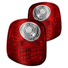 Load image into Gallery viewer, Spyder LED Tail Lights Ford F150 Flareside (1997-2003) Black / Chrome / Red Clear / Smoke - Red Clear Alternate Image