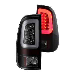 224.10 Spyder LED Tail Lights Ford F150 Styleside (97-03) Black / Black Smoke / Chrome / Red Clear - Redline360