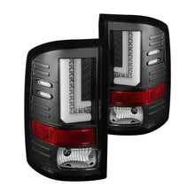 Load image into Gallery viewer, Spyder LED Tail Lights GMC Sierra (2014-2019) Black / Black Smoke / Red Clear - Black Alternate Image