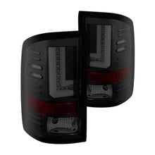Load image into Gallery viewer, Spyder LED Tail Lights GMC Sierra (2014-2019) Black / Black Smoke / Red Clear - Black Smoke Alternate Image