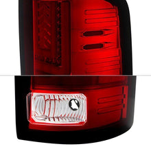 Load image into Gallery viewer, Spyder LED Tail Lights GMC Sierra (2014-2019) Black / Black Smoke / Red Clear - Black Alternate Image