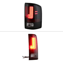 Load image into Gallery viewer, Spyder LED Tail Lights GMC Sierra [Halogen] (2016-2019) Black / Black Smoke / Red Clear - Black Alternate Image