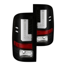 Load image into Gallery viewer, Spyder LED Tail Lights GMC Sierra [Halogen] (2016-2019) Black / Black Smoke / Red Clear - Black Alternate Image