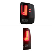 Load image into Gallery viewer, Spyder LED Tail Lights GMC Sierra [Halogen] (2016-2019) Black / Black Smoke / Red Clear - Black Alternate Image