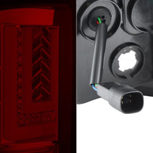 Load image into Gallery viewer, Spyder LED Tail Lights GMC Sierra [Halogen] (2016-2019) Black / Black Smoke / Red Clear - Black Alternate Image