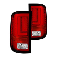 Load image into Gallery viewer, Spyder LED Tail Lights GMC Sierra [Halogen] (2016-2019) Black / Black Smoke / Red Clear - Red Clear Alternate Image