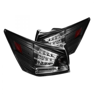 296.18 Spyder LED Tail Lights Honda Accord Sedan (2008-2012) - Black - Redline360