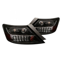 Load image into Gallery viewer, Spyder LED Tail Lights Honda Civic Coupe (2006-2008) Black / Red Clear / Smoke - Black Alternate Image