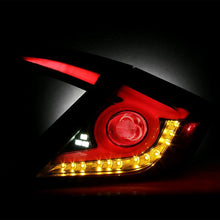 Load image into Gallery viewer, Spyder Tail Lights Honda Civic Sedan (2016-2019) LED Light Bar - Black or Black Smoke - Black Alternate Image