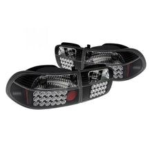 Load image into Gallery viewer, Spyder LED Tail Lights Honda Civic EG Hatch (1992-1995) Black or Red Clear - Black Alternate Image