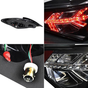 Spyder LED Tail Lights Hyundai Genesis Coupe (2010-2012) Black Arrow Style