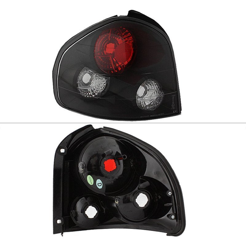 Spyder Euro Style Tail Lights Hyundai Santa Fe (2001-2006) - Black ...