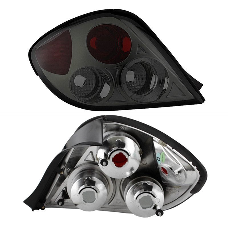 Spyder Euro Style Tail Lights Hyundai Tiburon (2003-2005) - Black or Smoke