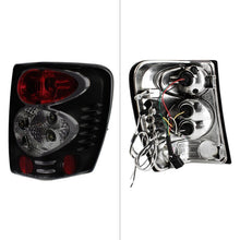 Load image into Gallery viewer, Spyder Euro Style Tail Lights Jeep Grand Cherokee (99-04) Black / Black Smoke / Chrome / Smoke - Black Alternate Image