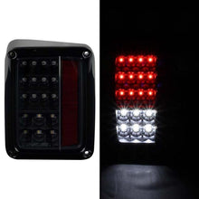 Load image into Gallery viewer, Spyder LED Tail Lights Jeep Wrangler JK/JKU (07-18) w/ or w/o Sequential Turn Signal - With / Black Alternate Image