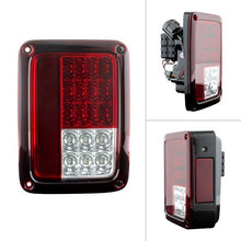 Load image into Gallery viewer, Spyder LED Tail Lights Jeep Wrangler JK/JKU (07-18) w/ or w/o Sequential Turn Signal - With / Black Alternate Image