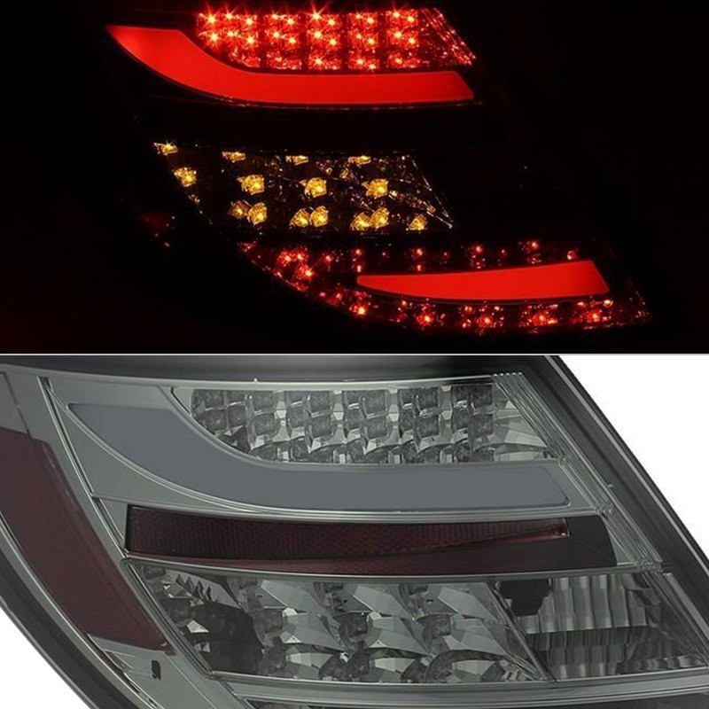 Spyder LED Tail Lights Mercedes C250 C300 C350 W204 [Halogen Model] (08-11)  Black or Smoke