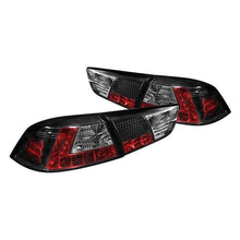 Load image into Gallery viewer, Spyder LED Tail Lights Mitsubishi Lancer (2008-2014) Black Housing with Clear Lens - 5030375 - Black Alternate Image