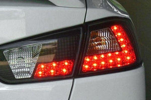 266.92 Spyder LED Tail Lights Mitsubishi Lancer EVO X (08-14) [Non-SportBack] - Black or Smoke - Redline360