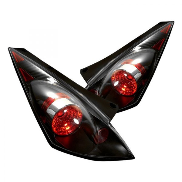 ㊺新品未使用 Spyder 00-06 Euro Tail Lights Blk Spyder Auto Ford