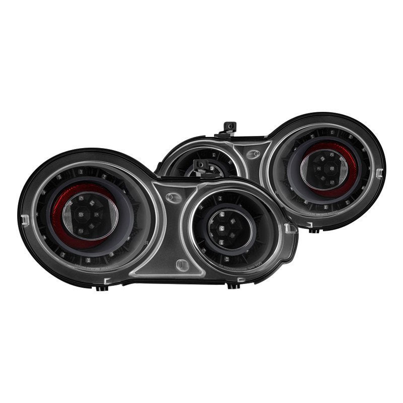 Spyder LED Tail Lights Nissan GTR R35 (2009-2015) Black / Red