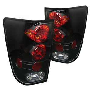 94.21 Spyder Euro Style Tail Lights Nissan Titan (2004-2015) - Black / Black Smoke / Chrome - Redline360