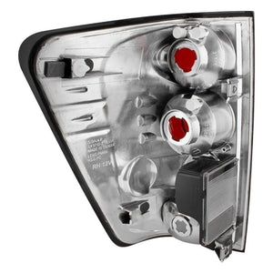 94.21 Spyder Euro Style Tail Lights Nissan Titan (2004-2015) - Black / Black Smoke / Chrome - Redline360