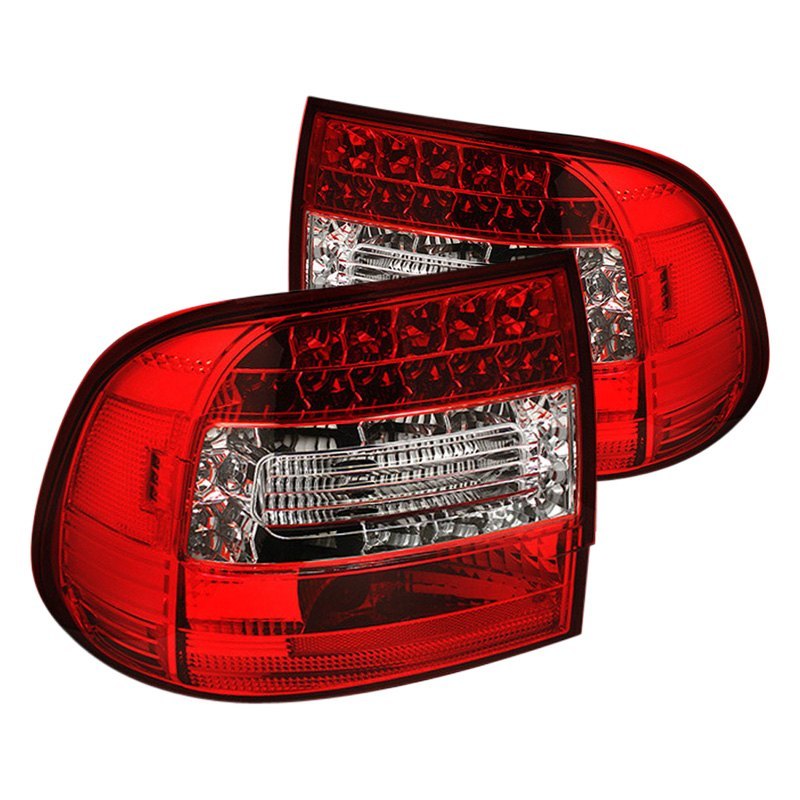 Spyder LED Tail Lights Porsche Cayenne (2003-2007) Black or Red