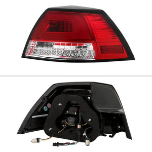 448.96 Spyder V2 LED Tail Lights Pontiac G8 (08-09) [w/ Light Bar LED] Black or Red Clear - Redline360