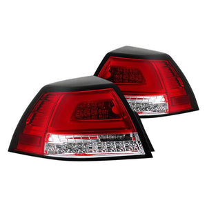 448.96 Spyder V2 LED Tail Lights Pontiac G8 (08-09) [w/ Light Bar LED] Black or Red Clear - Redline360