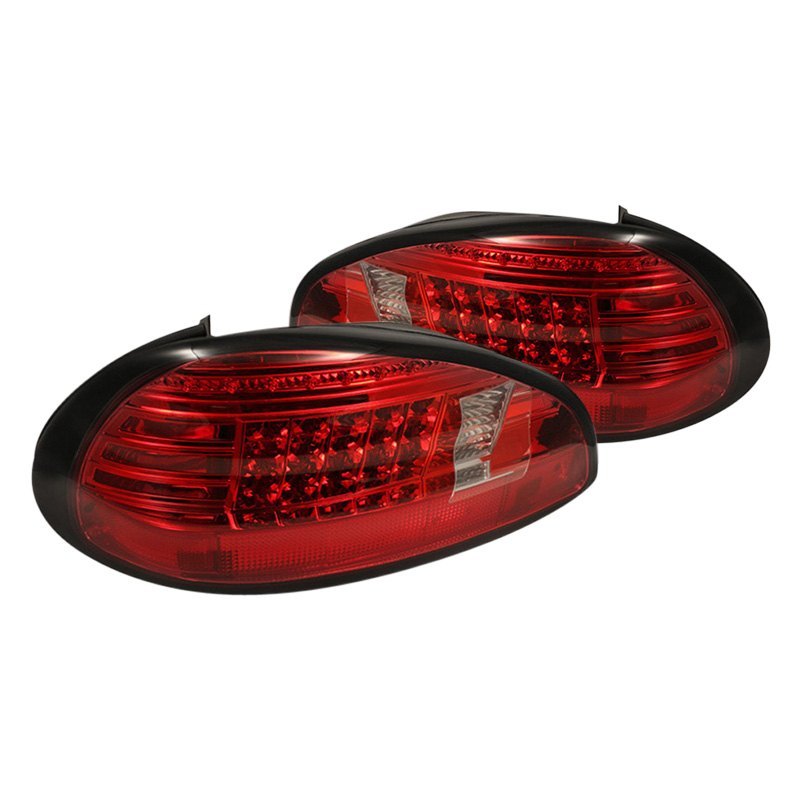 Spyder LED Tail Lights Pontiac Grand Prix (1997-2003) Black / Smoke / Red  Clear