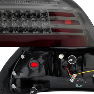 211.97 Spyder LED Tail Lights Pontiac Grand Prix (1997-2003) Black / Black Smoke / Smoke / Red Clear - Redline360