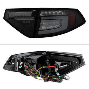 452.48 Spyder Tail Lights Subaru WRX Wagon (2008-2014) Sequential LED Signal - Black or Black Smoke - Redline360