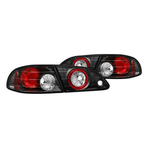 148.46 Spyder Euro Style Tail Lights Toyota Corolla (1998-2002) - Black or Black Smoke - Redline360